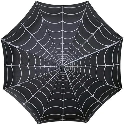 Miniatura 3 de Kreepsville 666 Paraguas de telaraña con mango de calavera