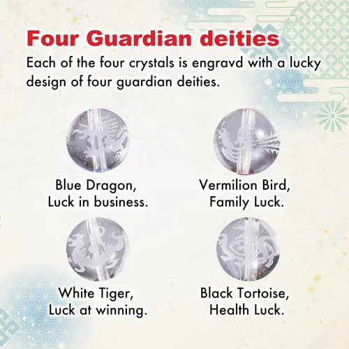 Miniatura 5 de herradura dinero suerte pulsera japonés feng shui estiramiento hombres mujeres unisex guardián deidades magnífico fresco regalo casual, Cristal