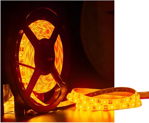 Miniatura 10 de Resistente al agua IP65, tira de luz LED flexible impermeable de 12V, tiras de luz LED cortables de 16.4 pies/5m, 300 unidades 3528 LEDs, cinta LED