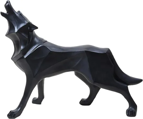 Miniatura 11 de FJWYSANGU Abstracto Estatuas De Leopardo Panther Escultura Mano Anhelada Animal Resina Decoración Moderno Para El Hogar Grande Blanco