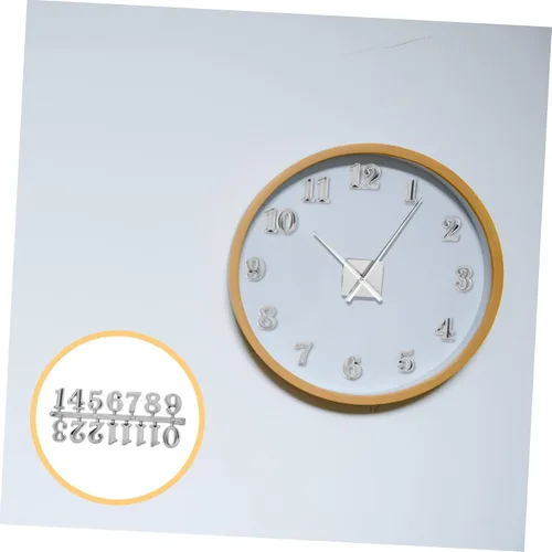 Miniatura 2 de 5Sets Números de reloj Números decorativos para relojes de pared Piezas de repuesto de plástico para decoración