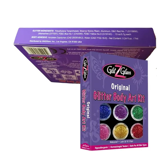 Miniatura 7 de Kit de tatuajes con purpurina