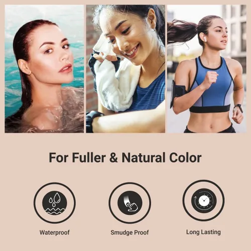 Miniatura 6 de Polvo de tinte para cejas natural marrón medio de MinaiBrow Kit de tinte instantáneo a prueba de manchas con cepillo doble biselado Marrón medio +