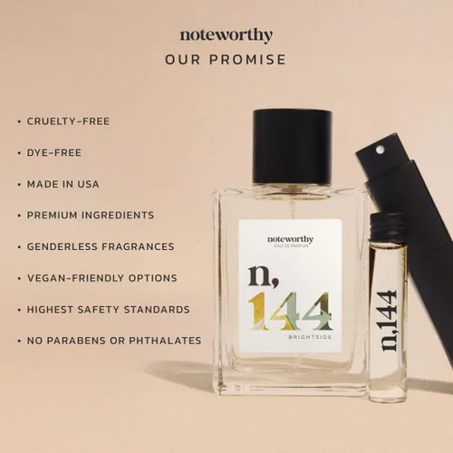 Miniatura 8 de Noteworthy n,144 Brightside Eau De Parfum - Citrus, Vanilla Perfume unisex de larga duración para mujeres y hombres (viaje)
