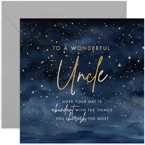Miniatura 17 de Tarjeta de cumpleaños para nieto - Diseño de estrellas maravillosas - Tarjeta de cumpleaños masculina para hombres - Adulto, adolescente, niño