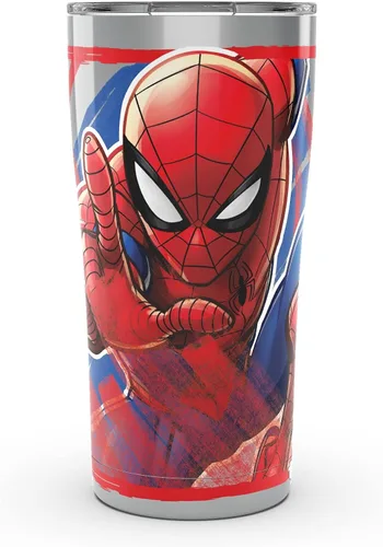 Miniatura 14 de Tervis Vaso aislado de doble pared de Marvel Spider-Man Iconic hecho en Estados Unidos mantiene las bebidas frías y calientes, 16 onzas, clásico