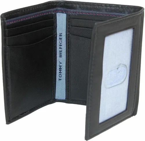 Miniatura 4 de Tommy Hilfiger - Cartera para hombre, triple pliegue, delgada, incluye ventana de identificación y tarjetero para tarjetas de crédito