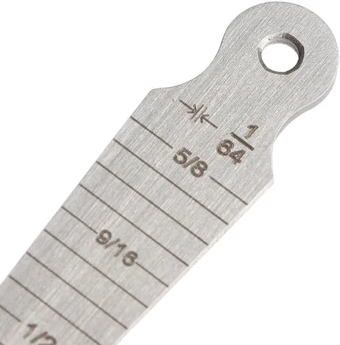 Miniatura 5 de 0.039-0.591 in/1/32-5/8 prueba de calibre de soldadura cónico inoxidable pulgada de inspección del soldador cubital pulgada y métrica para medir