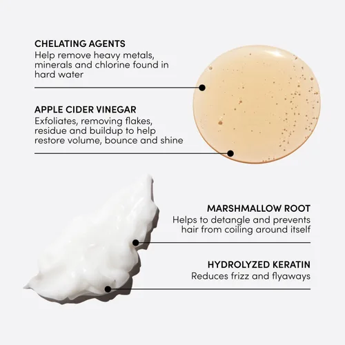 Miniatura 3 de OUAI Paquete de champú desintoxicante y acondicionador para cabello grueso, champú clarificador para acumulación, suciedad, aceite, producto y agua