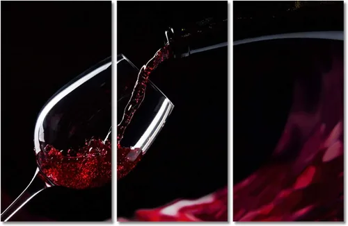 Miniatura 76 de Obra de arte para paredes del hogar, 3 paneles de letras de vino tinto, pinturas de corcho, impresiones HD, arte de pared de corcho de vino sobre