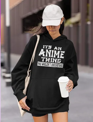 Miniatura 3 de Tstars Anime Hoodie Women Teen Girls It's An Anime Thing Novelty Pullover Hoodies