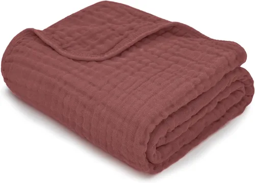 Miniatura 24 de Comfy Cubs - Manta de muselina para bebés, recién nacidos y niños pequeños, 6 capas algodón suave ligero, grande 40 x 40 pulgadas, transpirable
