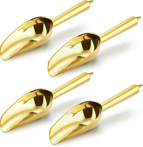 Miniatura 16 de E-far Mini cuchara, 3 onzas de acero inoxidable para cocina, ideal para caramelos, cubitos de hielo, harina, azúcar, grano de café, proteína