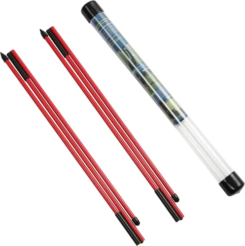 Miniatura 9 de Rhino Valley Palos de alineación de golf – Cañas de práctica de golf plegables para apuntar, poner, entrenador de swing completo, corrector