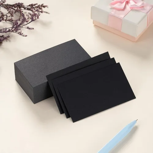 Miniatura 3 de Paquete de 100 tarjetas de papel grueso en blanco para invitaciones, tarjetas de felicitación, postales, fotos, papel grueso de 250 GSM