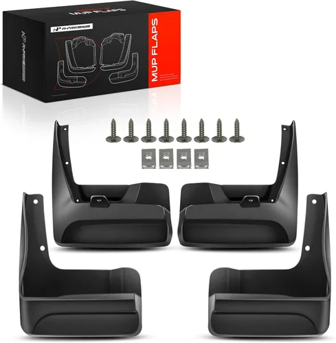 A-Premium Aletas de barro compatibles con Toyota Sienna 2018 2019 2020 Mini furgoneta de pasajeros, no requiere perforación, protectores de lodo con