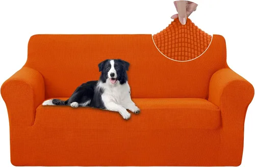 Miniatura 102 de U-NICE HOME Funda elástica para sofá, lavable, protector de muebles para sofá de 3 cojines, apta para mascotas (sofá, gris)