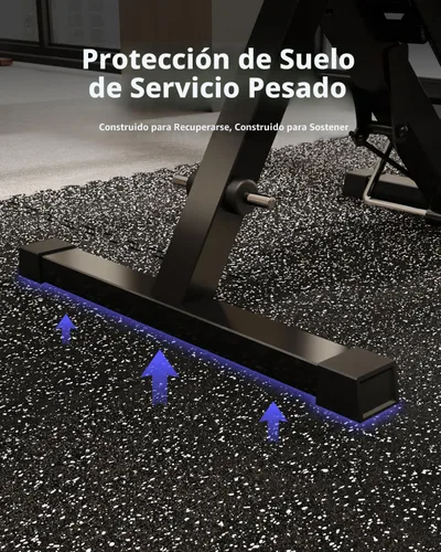 Miniatura 5 de AIRHOP Alfombrillas de Equipo de Ejercicio de 0.56 Pulgadas de Grosor, 48 Pies Cuadrados, 12 Baldosas Mejoradas de Goma Superior con Espuma EVA