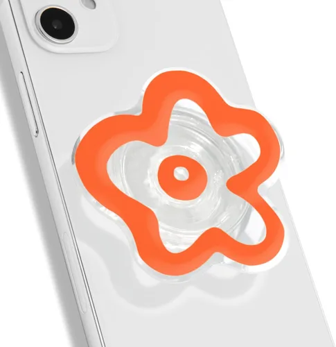 Miniatura 14 de OnTheGrip Lindo Diseño Transparente en Forma de Flor de Margarita Soporte de Teléfono Móvil Plegable Multifuncional para Smartphone, Tablet