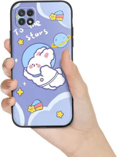 Miniatura 23 de Funda para Galaxy A51 5G (no compatible con la versión A51 4G) con correa de cordón, para niñas y mujeres, diseño lindo de anime, funda de silicona
