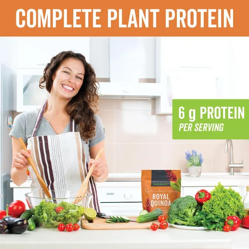 Miniatura 6 de Viva Naturals Quinoa orgánica, 4 libras – Grano entero prelavado, proteína vegetal, USDA orgánico, sin gluten, sin OMG, vegano, sustituto de arroz