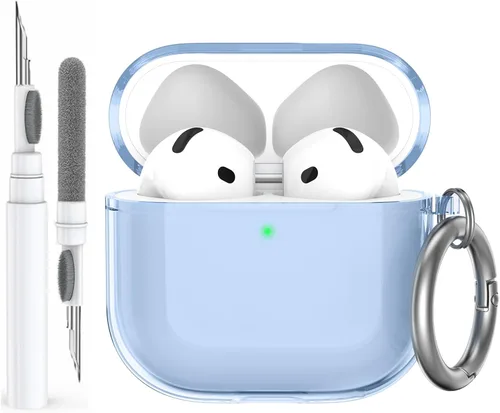 Miniatura 10 de AhaStyle Funda transparente para Airpods Pro 2 (2023/2022), fundas protectoras de TPU suave vienen con correa de mano compatible con Apple AirPods