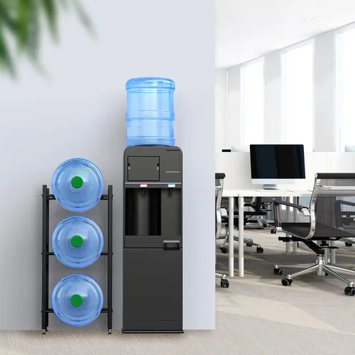 Miniatura 7 de Canyave Soporte para jarra de agua de 5 galones, soporte para jarra de agua, organizador de botellas de agua de 5 galones, estante enfriador de agua