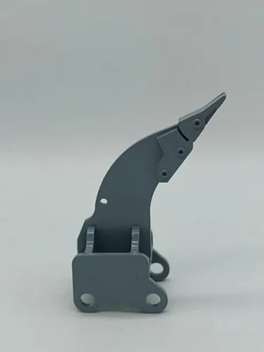 Miniatura 2 de Excavadora RC cubo de metal completo, compatible con E111/E010/EC160, accesorio para adultos, gris, funcionalidad realista de excavación y rasgadura