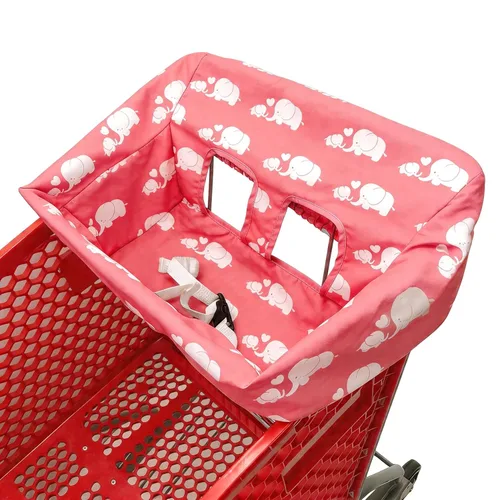 Miniatura 11 de Funda portátil para carrito de compras, fundas para silla alta y carrito de comestibles para bebés, niños, bebés y niños pequeños, bolsa de Gris