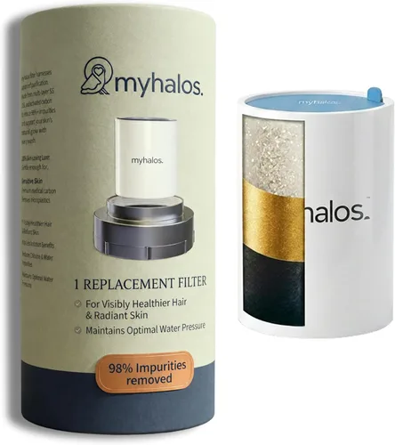 MyHalos® Repuesto de cartucho de filtro de ducha de agua dura fijo, filtro de cabezal de ducha filtrado de energía para el hogar, eliminación de