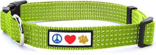 Miniatura 27 de Pawtitas - Collar reflectante para perro - Nombre y número de teléfono personalizados, ajustable para perros pequeños y cachorros - Morado Púrpura