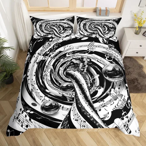 Miniatura 14 de Erosebridal Juego de funda de edredón de baloncesto, tamaño individual, color negro y rojo, juego de ropa de cama con bola 3D para niños, niños