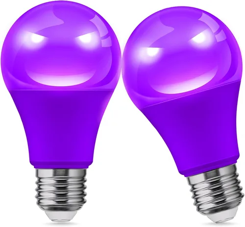 Miniatura 20 de L LOHAS LED Bombillas LED, Bombilla de Luz Ámbar para Ayuda del Sueño, A19 9W (Equivalente a 60 Vatios), Bloqueo de Luz Azul, Bombillas Regulables