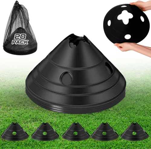 Miniatura 10 de Conos de disco jumbo Conos de fútbol jumbo con bolsa de malla Gran agilidad para entrenamiento de fútbol Deportes para adultos Naranja