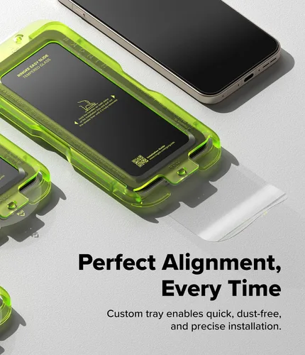 Miniatura 3 de Ringke Paquete de 2 protectores de pantalla para OnePlus 15, vidrio templado de fácil deslizamiento [súper fácil de instalar], compatible