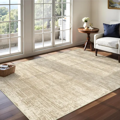 Miniatura 57 de zesthome Alfombras de 5 x 7 pulgadas - Alfombra lavable resistente a las manchas, alfombras modernas abstractas para sala de estar, dormitorio