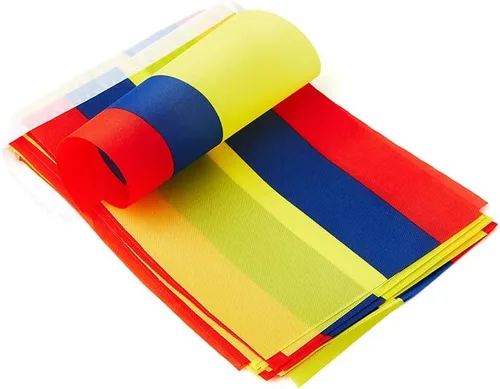 Miniatura 5 de Bandera de Colombia, bandera colombiana, pequeña cadena de banderas de Colombia, mini banderas colombianas, utilizada para fiestas, escuela, eventos