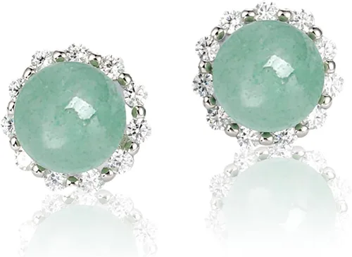 Miniatura 51 de Jade Earrings Studs,Green Jade Earrings for Women,925 Sterling Silver Earrings Studs for Sensitive Ears,Handmade Jade Earrings for Birthday