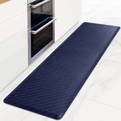 Miniatura 8 de HappyTrends Alfombras antifatiga para cocina, 4/5 pulgadas de grosor, antideslizantes, impermeables, ergonómicas, cómodas para cocina, suelo, hogar
