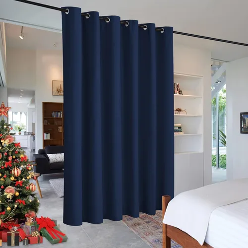 Miniatura 84 de RYB HOME - Cortinas extra largas con bloqueo de luz, persianas opacas insonorizadas para privacidad para cine en casa, oficina, fondo de patio, sala