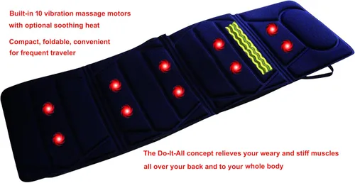 Miniatura 4 de Carepeutic Targeted Zone Deluxe - Alfombrilla de masaje con vibración con terapia de calor, 7 libras