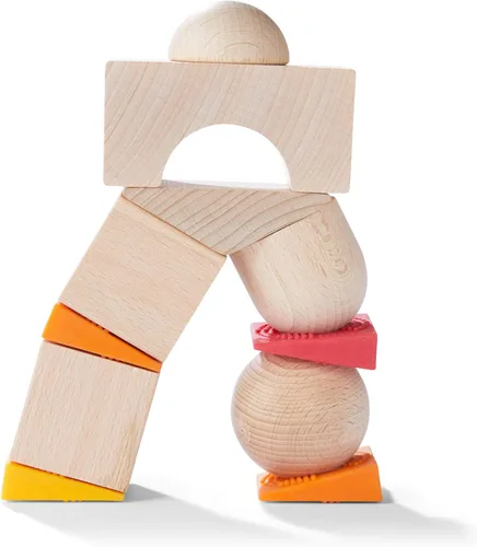 Miniatura 5 de HABA Juego de bloques de madera con tarjetas de patrón, juego de bloques de madera para edades de 4 a 8 años para habilidades motoras finas, hecho