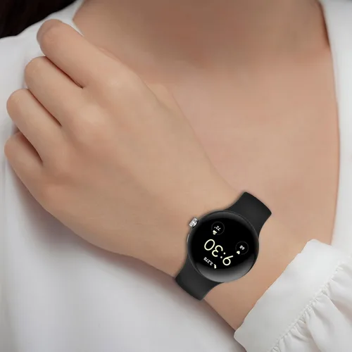 Miniatura 6 de Paquete de 2 correas para Google Pixel Watch 3 de 1.614 pulgadas/Pixel Watch 2/Pixel Watch, para mujeres y hombres, correa de silicona suave