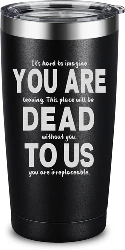 Miniatura 15 de ARIABLE World's Okayest Employee 20oz Stainless Steel Tumbler - Laser Engraved Funny Employee Gift, Double Wall Vacuum Insulated Coffee Cup with Lid