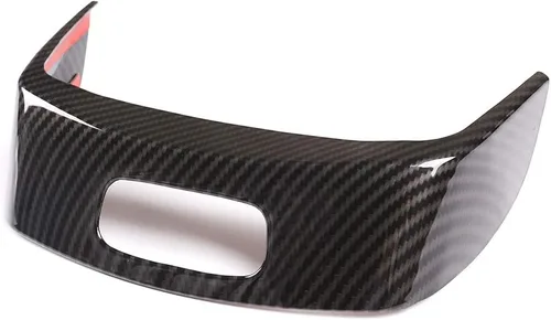 Miniatura 3 de YIWANG ABS cromo coche centro apoyabrazos caja interruptor botón marco adhesivo cubierta lentejuelas para Mercedes Benz Clase A W177 2019 2020 Fibra