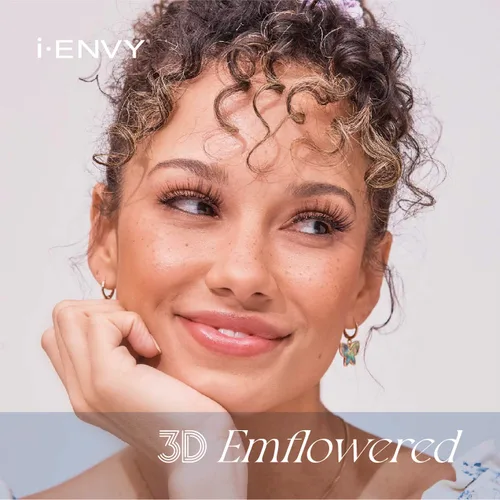 Miniatura 5 de iEnvy - Pestañas postizas 3D con efecto floreciente, naturales, acampanadas (01)