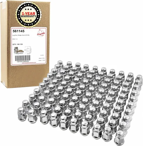 Miniatura 8 de Wheel Accessories Parts 20 piezas M12x1.5 12x1.5 rosca Bulge Bellota 1.38 pulgadas 1.378 in largo tuercas negras 13/16 pulgadas 0.827 in hexagonales