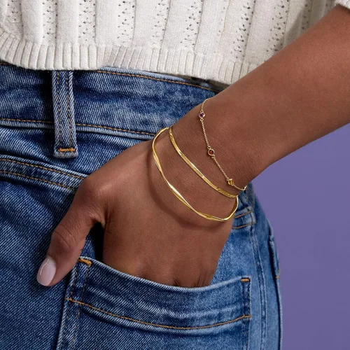 Miniatura 8 de RS Pure by Ross-Simons Pulsera de espiga de oro amarillo de 14 quilates de 0.059 in. 7 pulgadas, Oro amarillo de 14 quilates, No es una piedra
