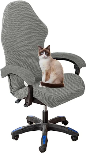 Miniatura 9 de Fundas para sillas de juego con fundas para apoyabrazos, funda para silla de escritorio, funda para silla de computadora, funda elástica para silla