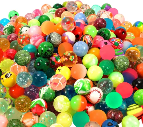 Miniatura 8 de Pllieay 1000 bolas hinchables a granel, 0.787 in/0.78 pulgadas, varios estilos, bolas hinchables mixtas, pequeñas bolas de goma para regalos